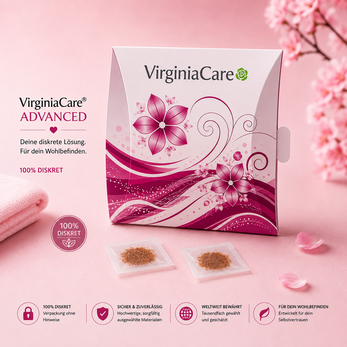 VirginiaCare Advanced künstliches Jungfernhäutchen in diskreter Verpackung