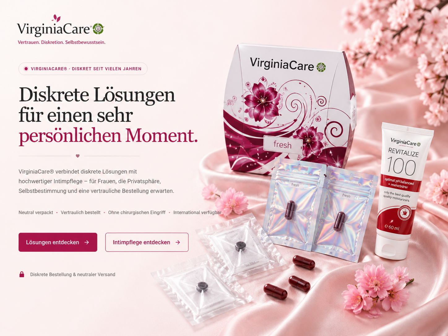 VirginiaCare diskrete Lösungen und Intimpflege