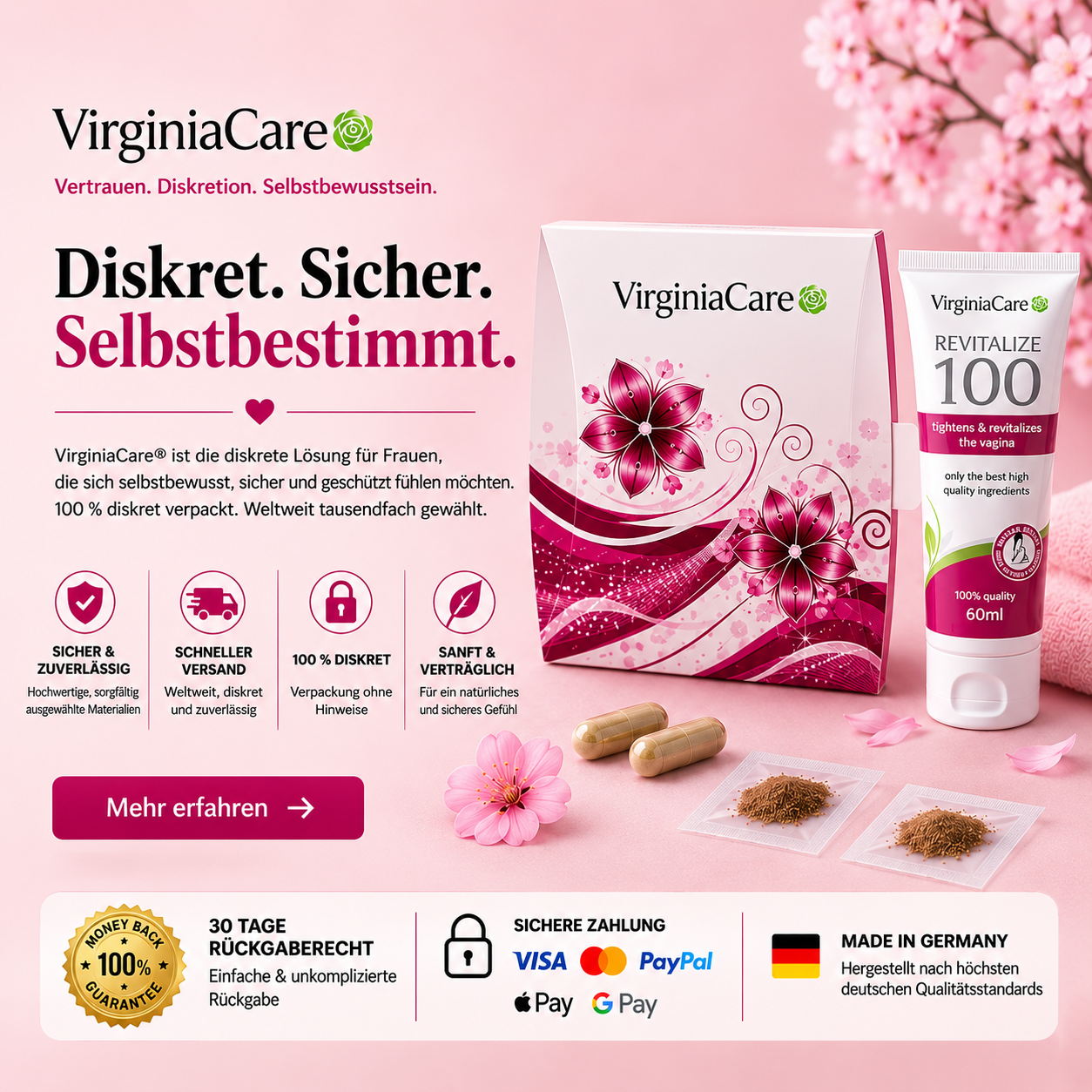 VirginiaCare diskrete Lösungen und Intimpflege