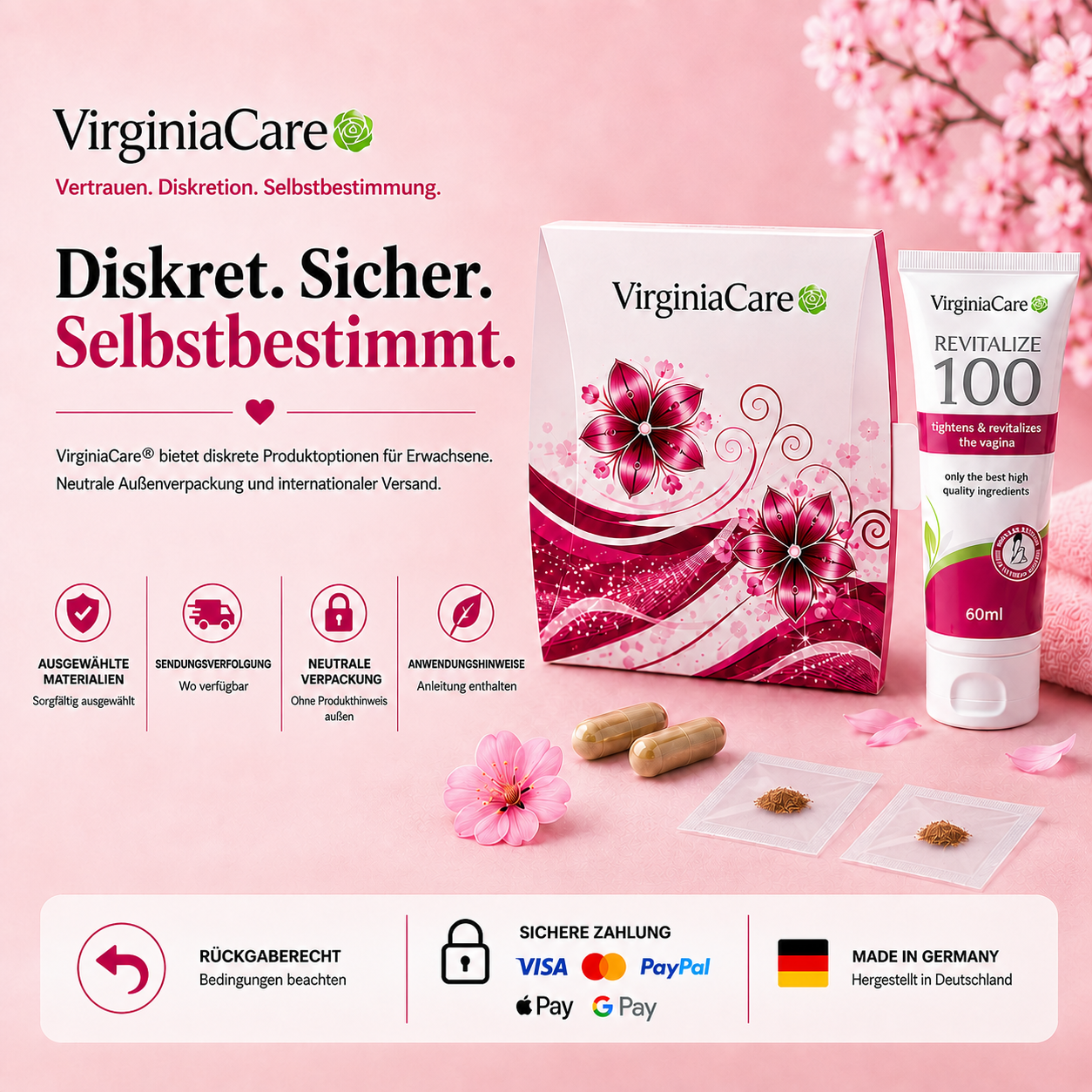 VirginiaCare diskrete Lösungen und Intimpflege