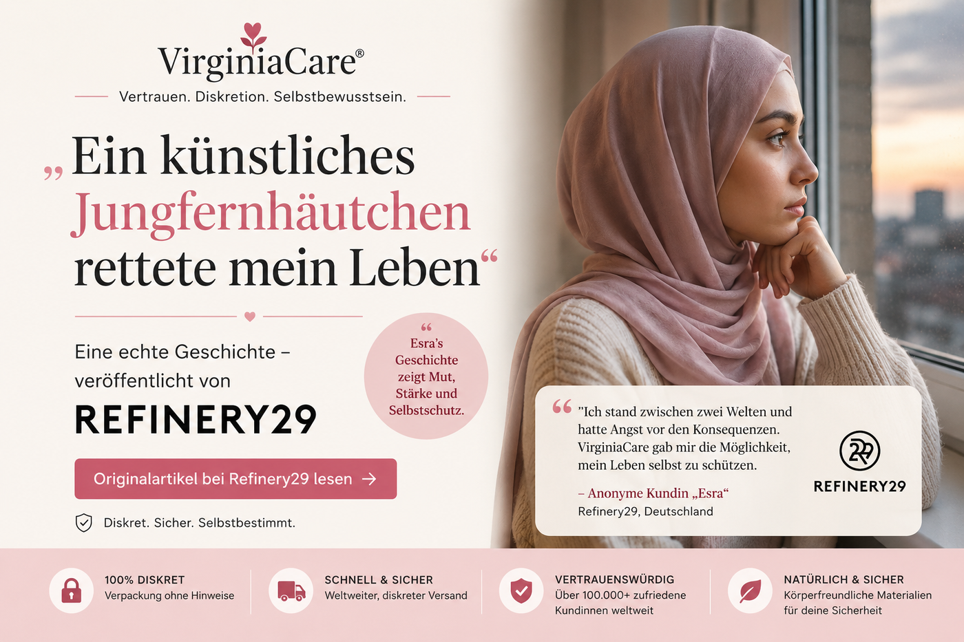 Refinery29 Bericht über VirginiaCare